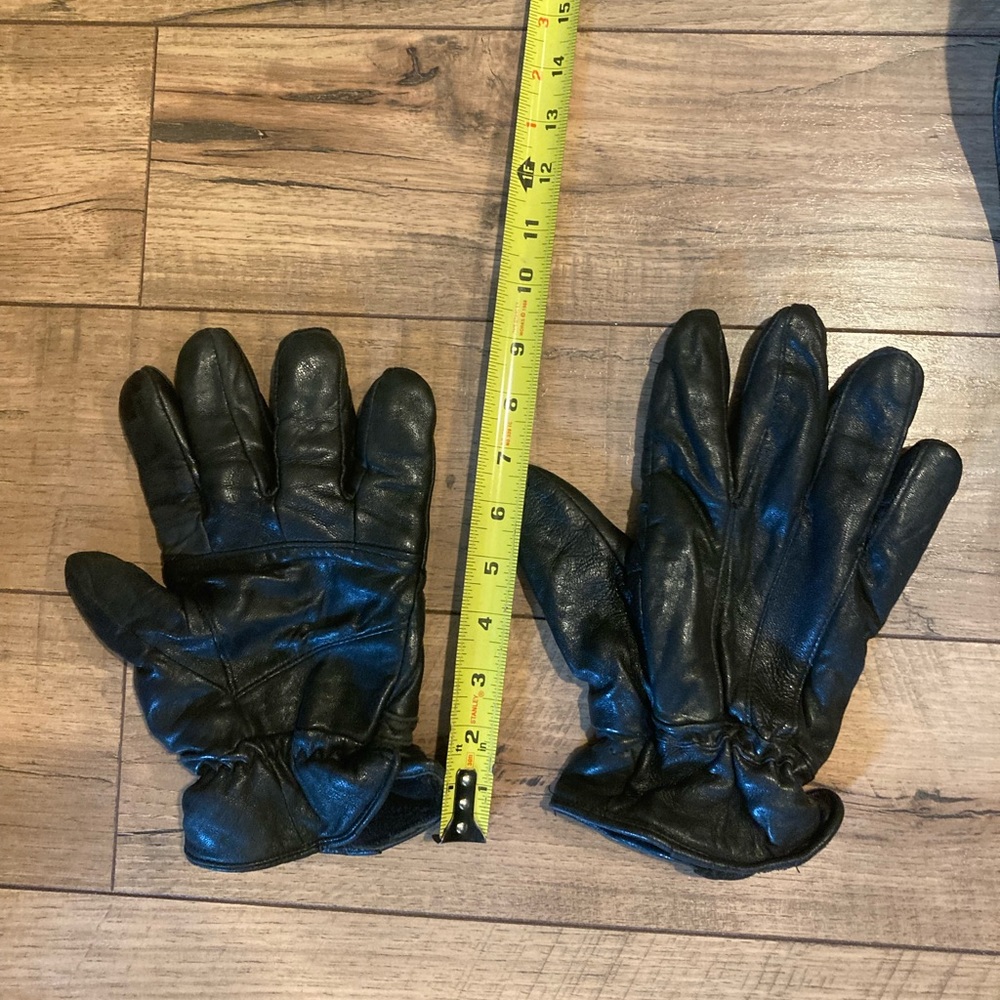 Black Leather Gloves